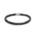 Rebel & Rose Roll The Dice - The Black Stone armband 4 mm - zwart