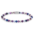 Rebel & Rose Are Violets Blue? silver-coloured armband 4 mm - multicolor