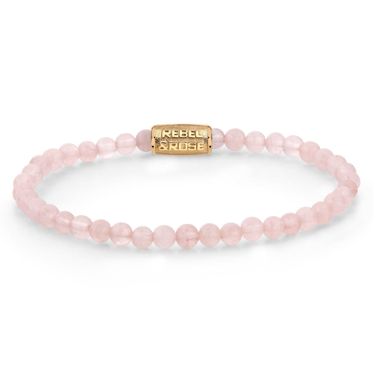 Rebel & Rose Pink Rose gold-coloured armband 4 mm - roze