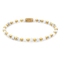 Rebel & Rose Mix Virgin White armband 4 mm - wit