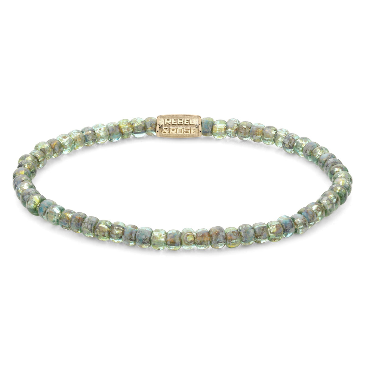 Rebel & Rose Glass Rocks Secret Garden Gold kralenarmband