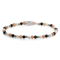 Rebel & Rose Black Glam Rocks Party silver-coloured armband 4 mm - multicolor