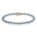 Rebel & Rose Mix Winter Blues Glam Rocks armband 4 mm - multicolor