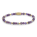 Rebel & Rose Purple Glam Rocks Party armband 4 mm - multicolor