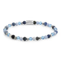 Rebel & Rose Winter Blues Glam Rocks silver-coloured armband 4 mm - multicolor