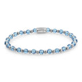 Rebel & Rose Mix Winter Blues Glam Rocks silver-coloured armband 4 mm - multicolor