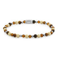 Rebel & Rose Autumn Love Glam Rocks silver-coloured armband 4 mm - multicolor
