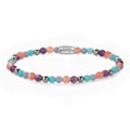 Rebel & Rose Beach Party silver-coloured armband 4 mm - multicolor