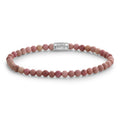 Rebel & Rose Rose Garden silver-coloured armband 4 mm - roze en paars