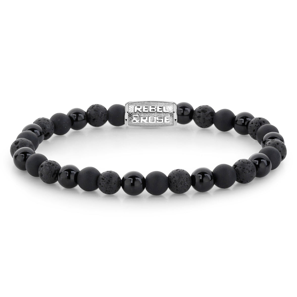 Rebel & Rose Black Rocks kralenarmband