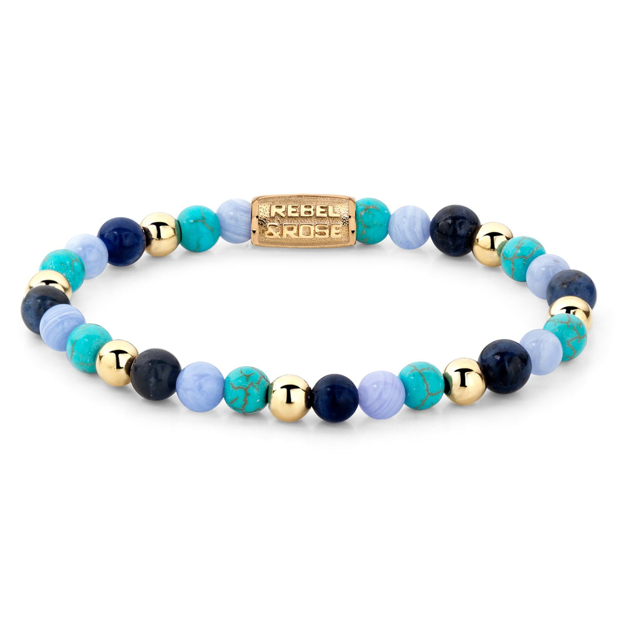Rebel & Rose Winter Blues armband 6 mm - multicolor