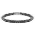 Rebel & Rose Slices - Grey Seduction armband 6 mm - grijs