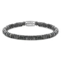 Rebel & Rose Slices - Grey Seduction armband 6 mm - grijs