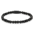 Rebel & Rose Variations All-Black armband 6 mm - zwart