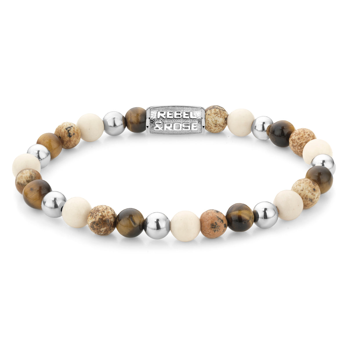 Rebel & Rose Autumn Love armband 6 mm - bruin
