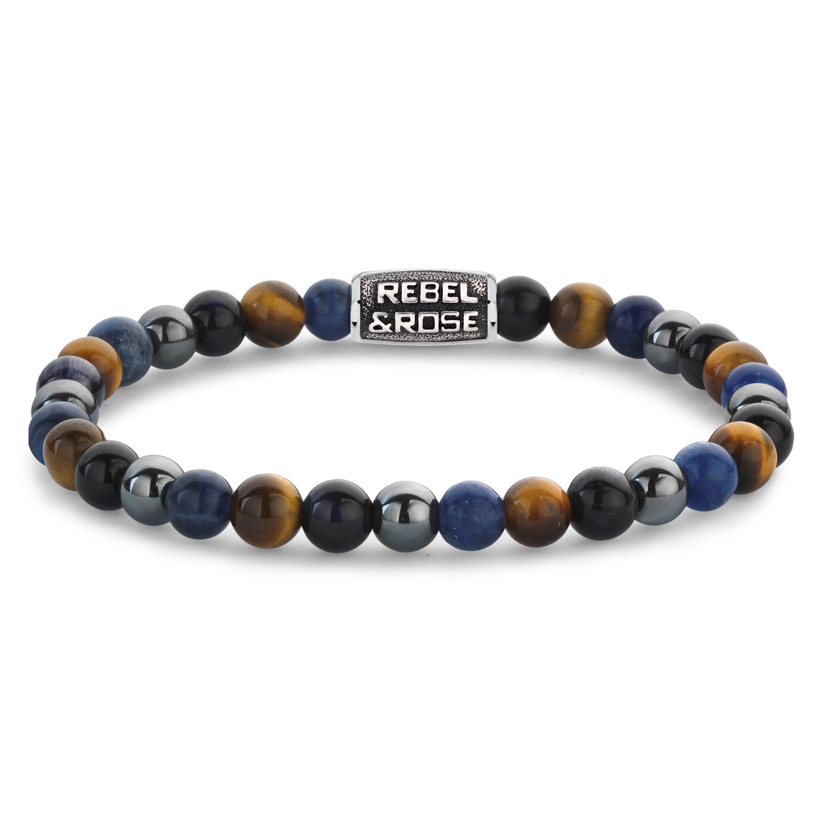 Rebel & Rose Blue Rain Vintage armband 6 mm