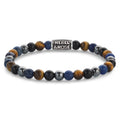 Rebel & Rose Blue Rain Vintage armband 6 mm - multicolor