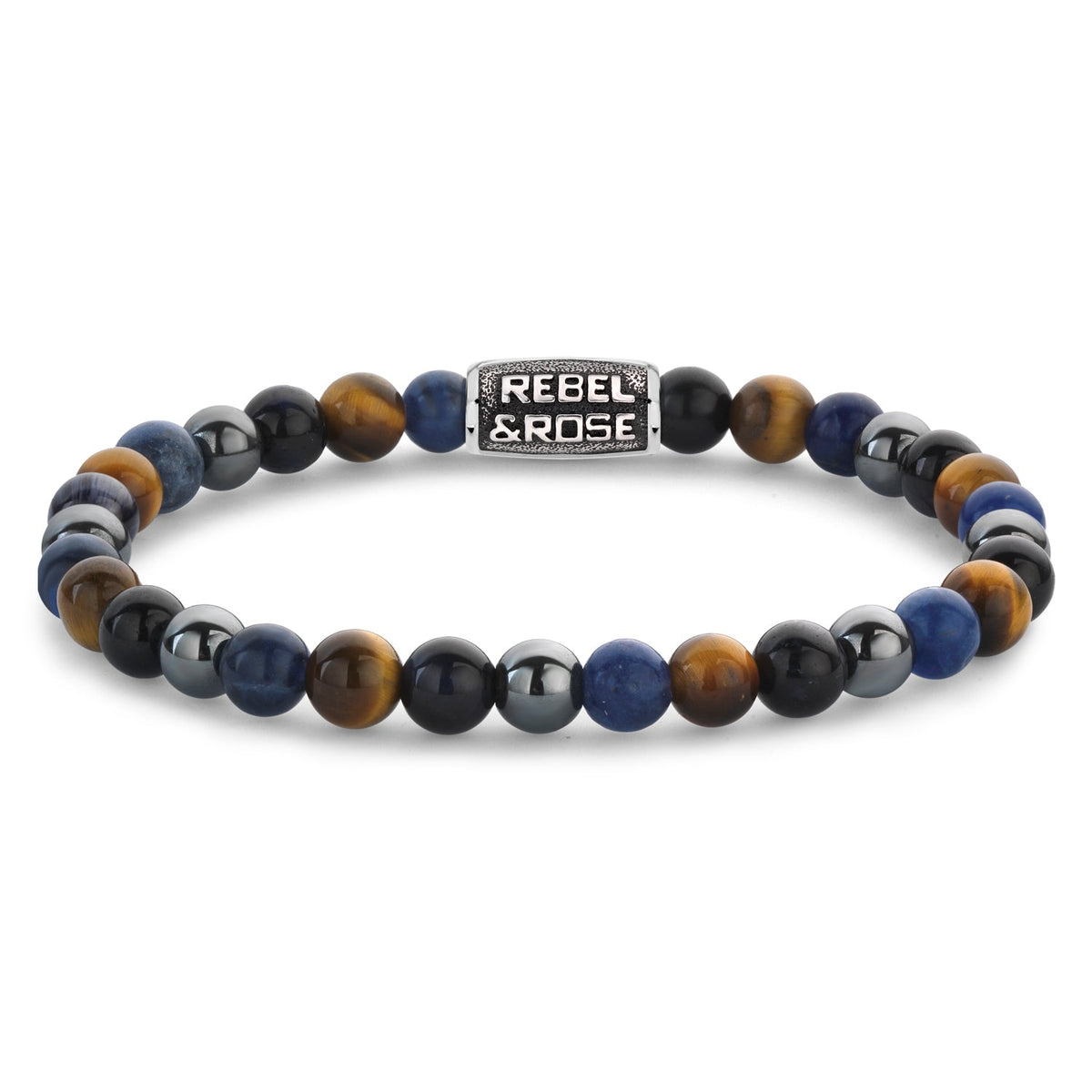 Rebel & Rose Blue Rain Vintage armband 6 mm - multicolor