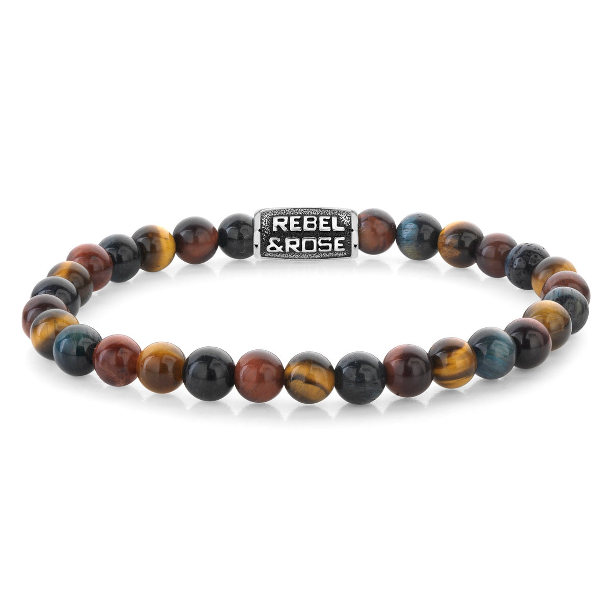 Rebel & Rose Who's afraid of the Tiger Vintage armband 6 mm - multicolor