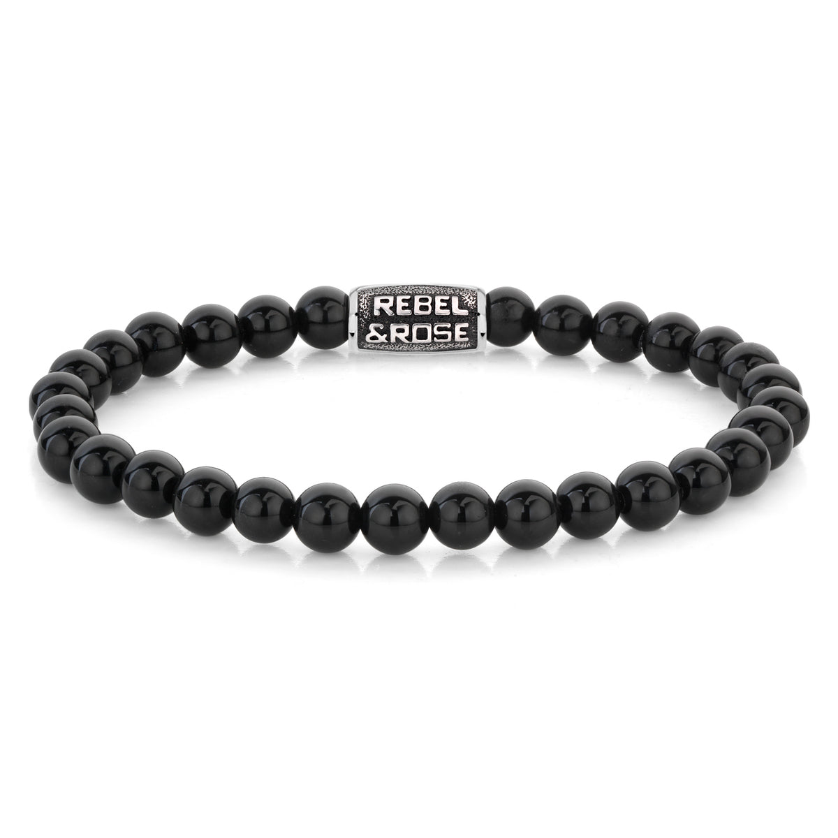 Rebel & Rose Black Velvet Vintage armband 6 mm - zwart