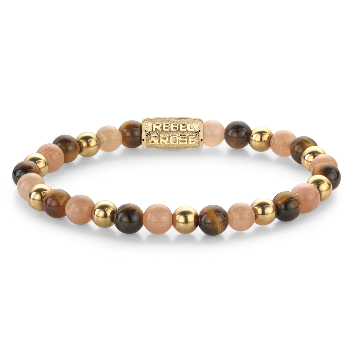 Rebel & Rose Sunset Beach gold-coloured armband 6 mm - multicolor