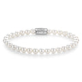 Rebel & Rose Pearl Gem silver-coloured armband 6 mm - wit
