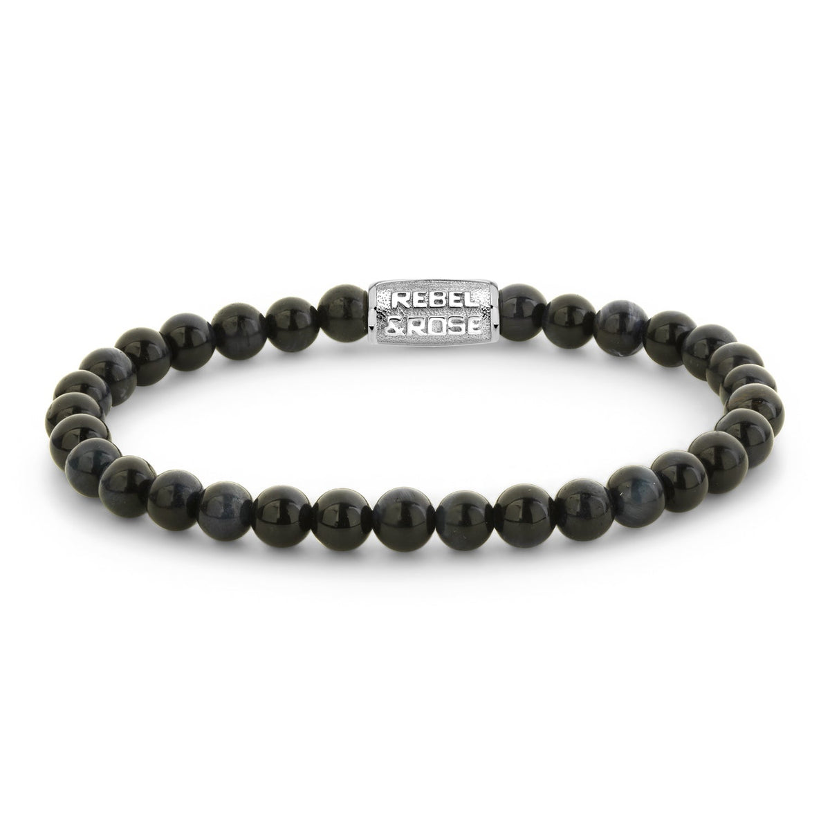 Rebel & Rose Tiger Blues armband 6 mm - blauw