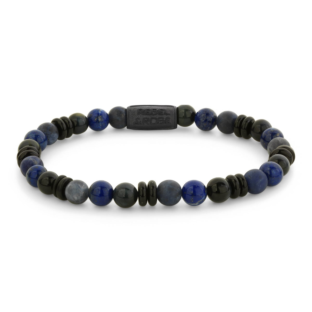 Rebel & Rose Variations Mix-Blue armband 6 mm - blauw