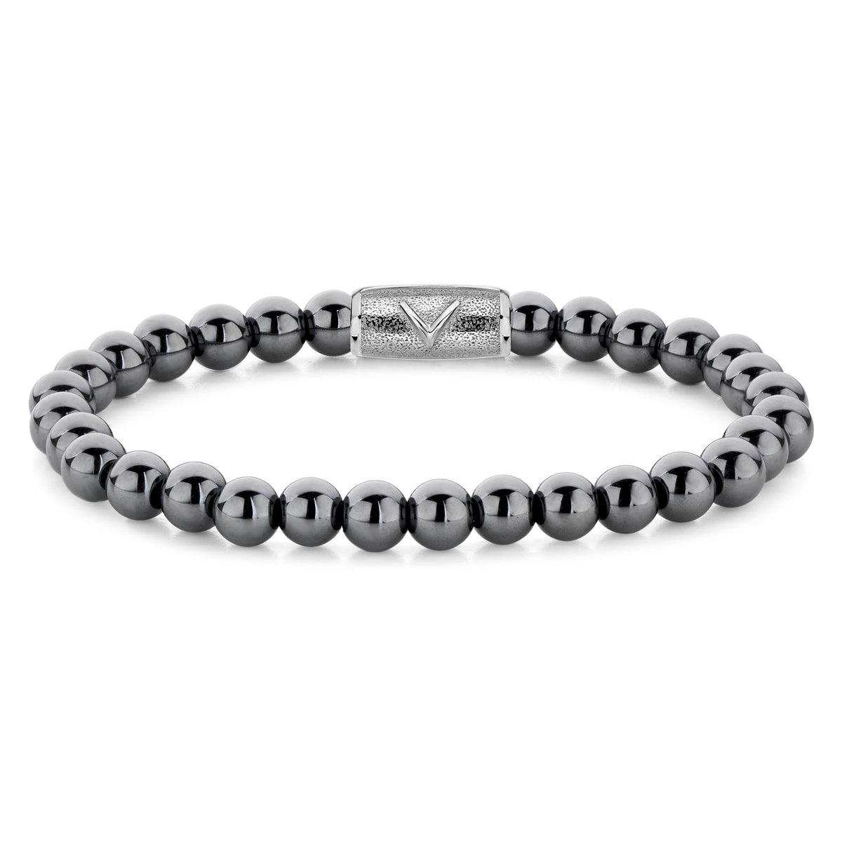 Rebel & Rose Grey Silver Shine DV armband 6 mm - grijs