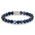 Rebel & Rose Matt Midnight armband 8 mm - blauw