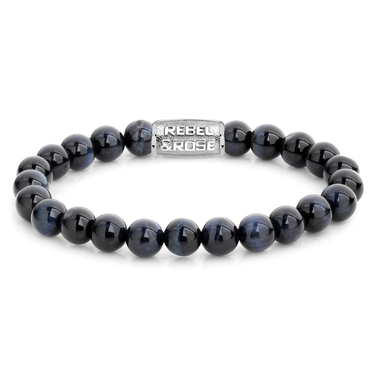 Rebel & Rose Tiger Blues armband 8 mm - blauw