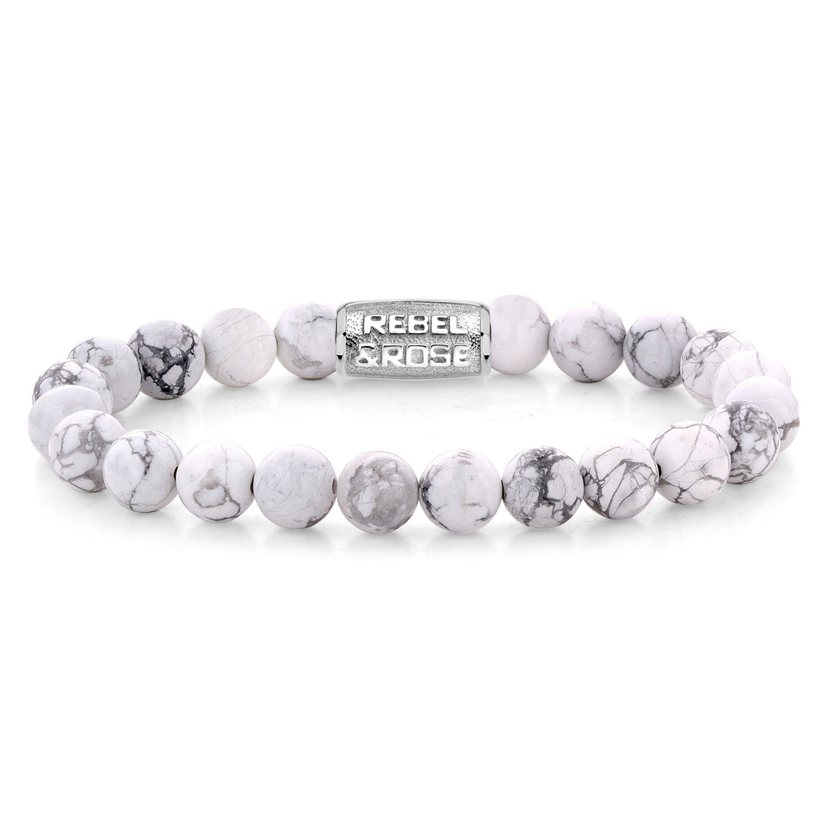 Rebel & Rose Virgin White armband 8 mm - wit