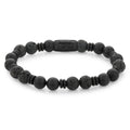 Rebel & Rose Variations Black armband 8 mm - zwart