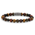 Rebel & Rose Who's afraid of the Tiger Vintage armband 8 mm - multicolor
