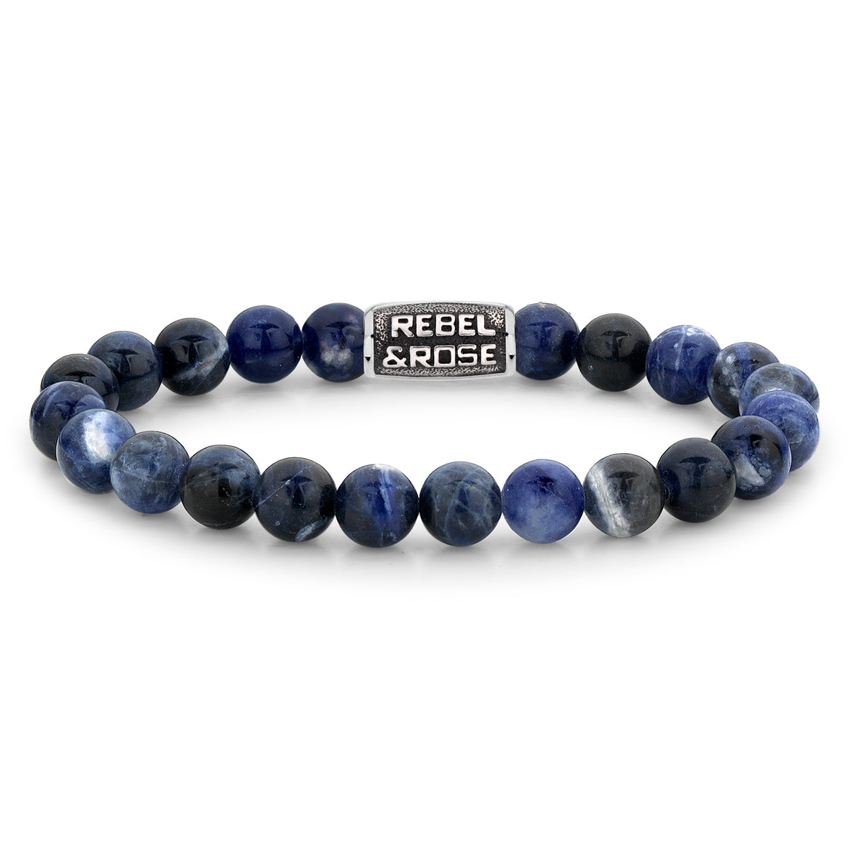 Rebel & Rose Midnight Blue Vintage armband 8 mm - blauw