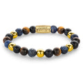 Rebel & Rose Blue Rain gold-coloured armband 8 mm - multicolor