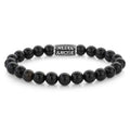 Rebel & Rose Black Velvet Vintage armband 8 mm - zwart