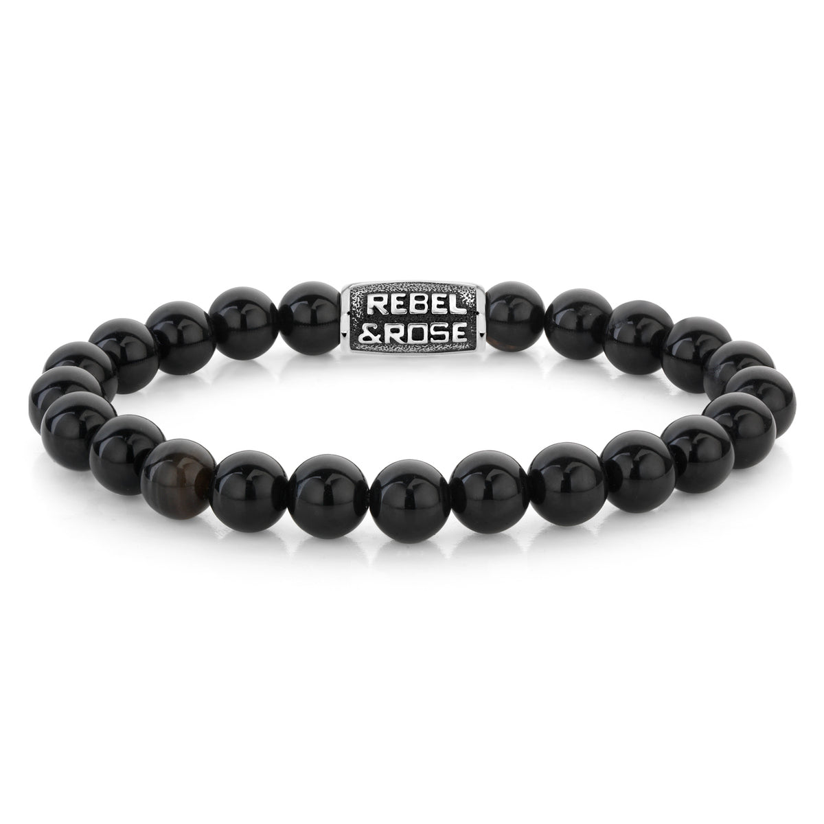 Rebel & Rose Black Velvet Vintage armband 8 mm - zwart