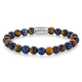 Rebel & Rose Mix Tiger Lapis armband 8 mm - multicolor