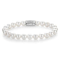 Rebel & Rose Pearl Gem silver-coloured armband 8 mm - wit