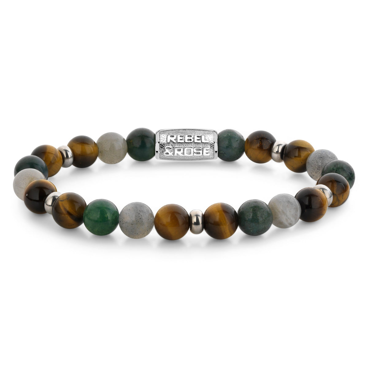Rebel & Rose Mountain Forest armband 8 mm - multicolor