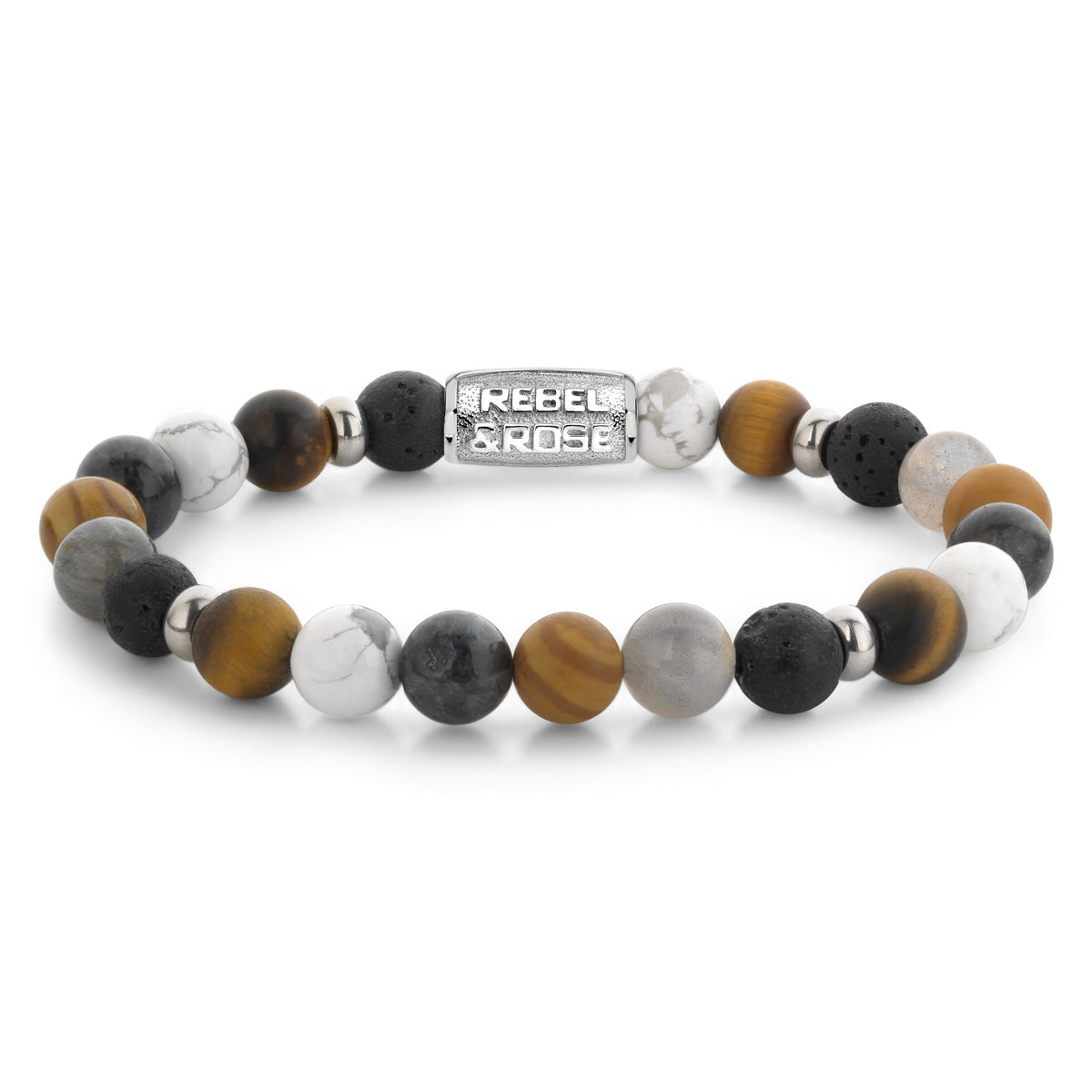 Rebel & Rose Mountain Cliff armband 8 mm - multicolor
