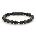Rebel & Rose Variations Mix-Black armband 8 mm - zwart