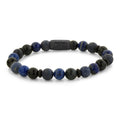 Rebel & Rose Variations Mix-Blue armband 8 mm - blauw