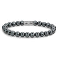 Rebel & Rose Grey Silver Shine DV armband 8 mm - grijs