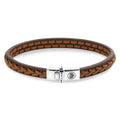 Rebel & Rose Single Stranded Cognac leren armband