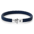 Rebel & Rose Mastery Collection - Woven Small Blue Ltd. leren armband