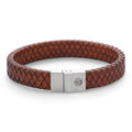 Rebel & Rose Full Metal Premium 12 mm Vintage Brown leren armband 12 mm - bruin