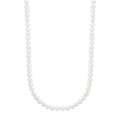 Rebel & Rose Necklace Pearl Gem gold-coloured 6 mm (42cm) ketting 6 mm - wit