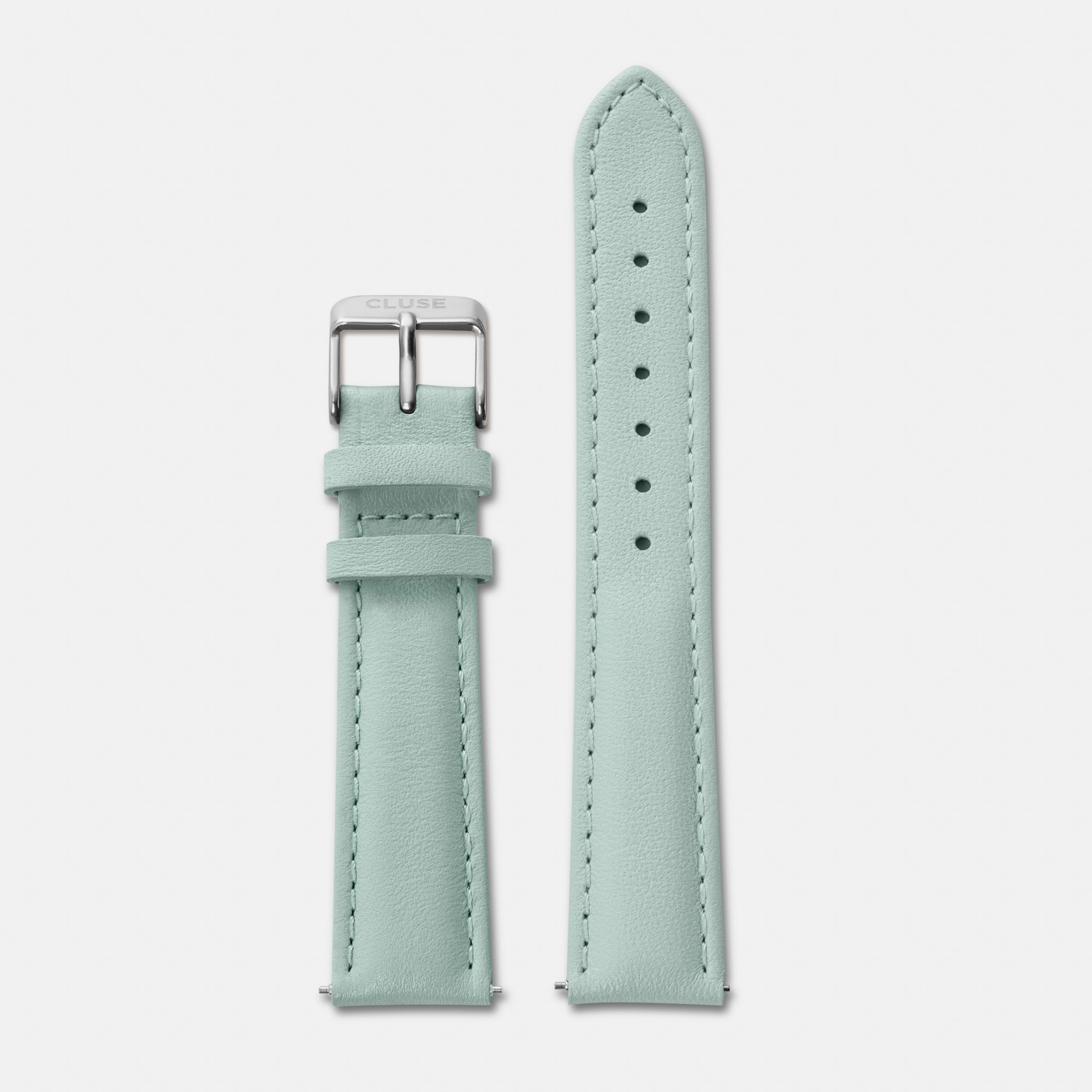 CLUSE La Bohème Pastel Mint Leren Horlogeband 18 mm CLS033 - productfoto